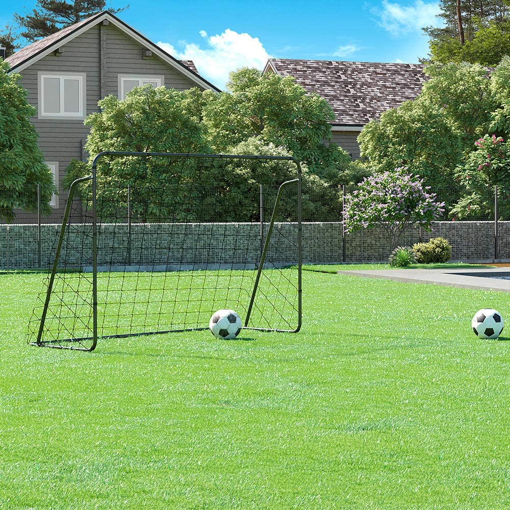 SONGMICS Children's Football Goal, Football Net, Quick Setup, for Garden Yard, Park, Beach, Iron Tubes, PE Net - Image 2