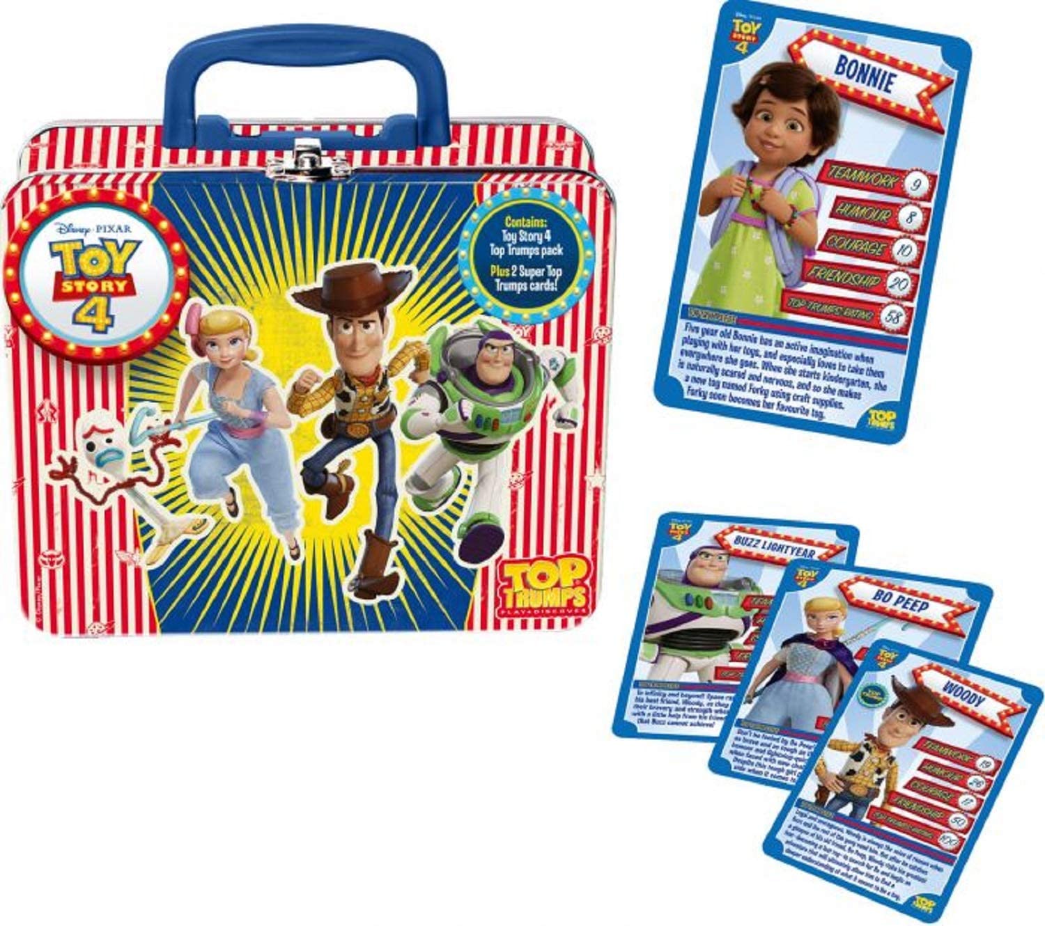 Toy Story 4 Top Trumps Collectors Tin Card Game