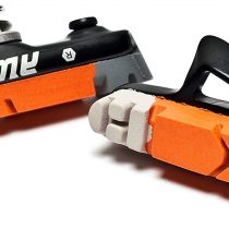AWE® Black Cassette Road Brake Blocks Grey/Orange/White 55mm