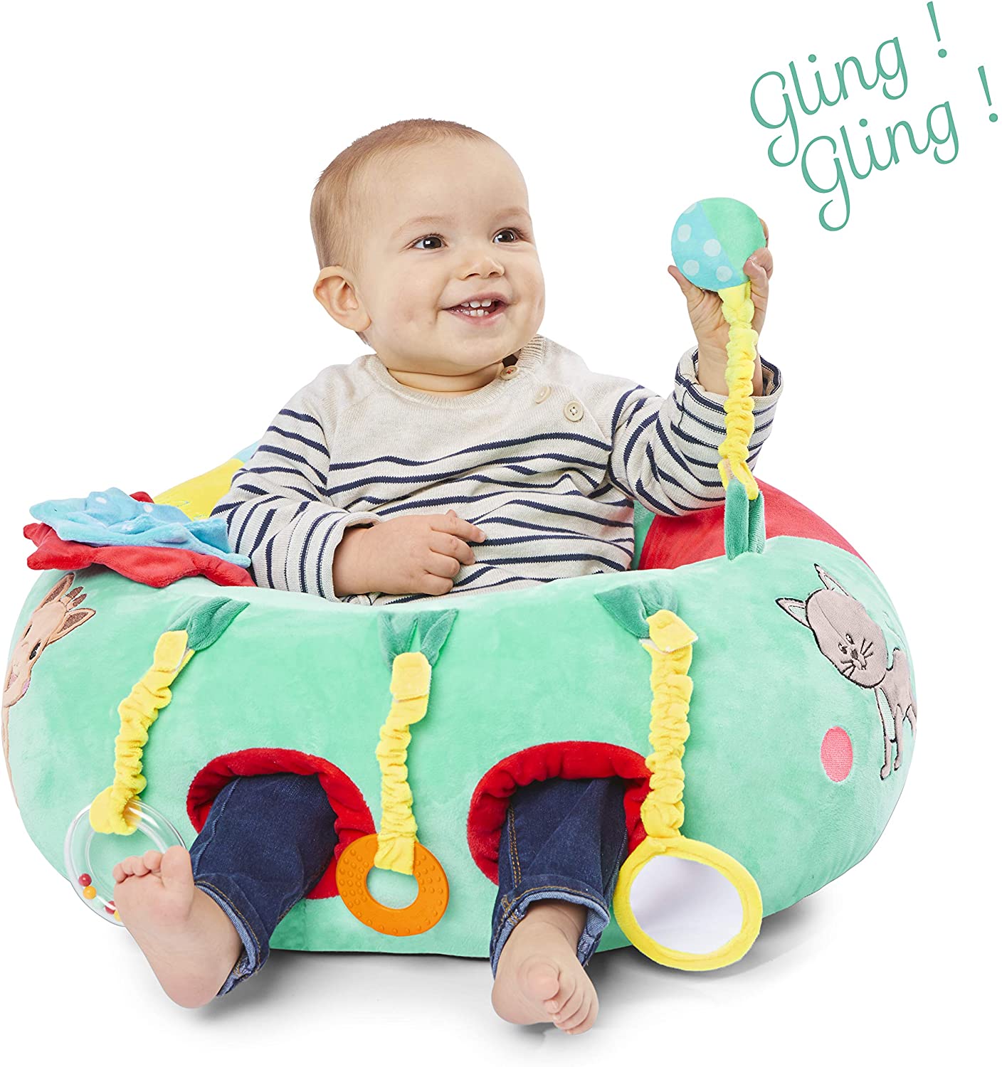 Sophie la girafe Baby SEAT and Play Sophie, Multicolored, Pack of 1 - Image 4