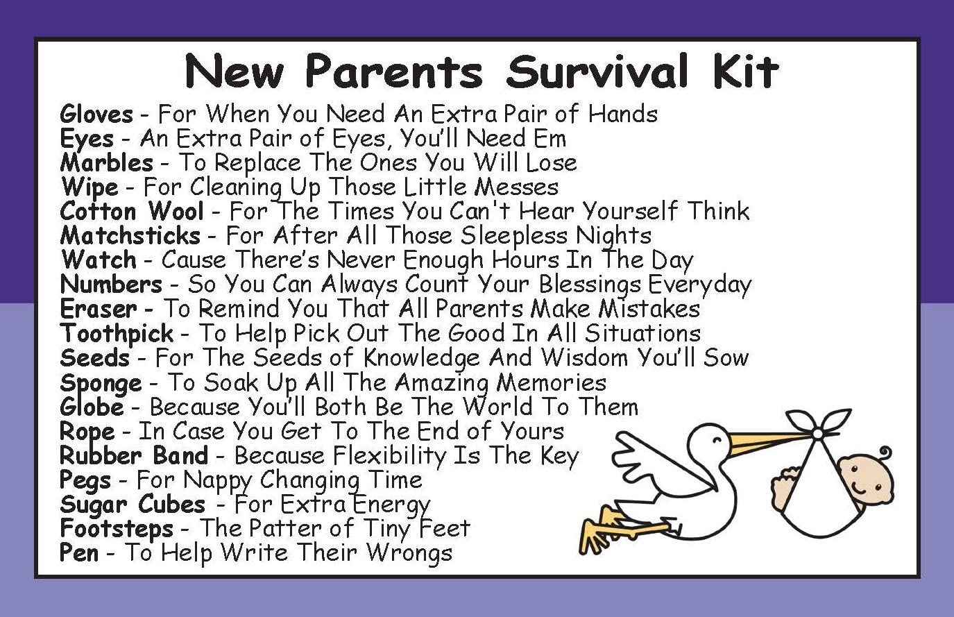 Mummy To Be Survival Kit in a Can, Funny New Mum Gift, Novelty Gift Set for Expecting Mothers - Image 2