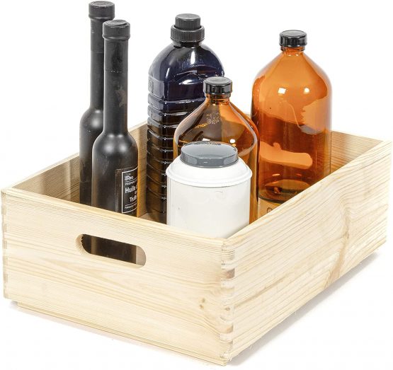 Compactor RAN6475 Customisable Pine Box, Natural, Beige, Medium - Image 4