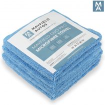 Microfibre Polishing Cloths x 5 - 350gsm, 40cm x 40cm, Car Cleaning, Detailing, Drying Towel, Waxing (5)
