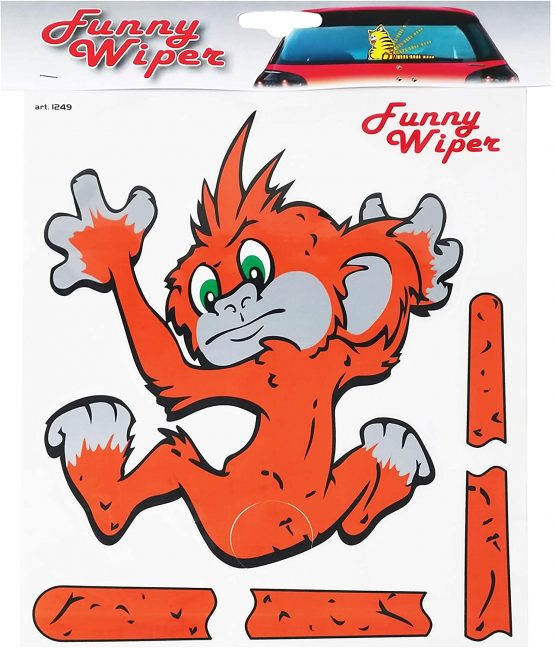 Funny Wipers Rear Window for Car Stickers, Monkey - Image 2