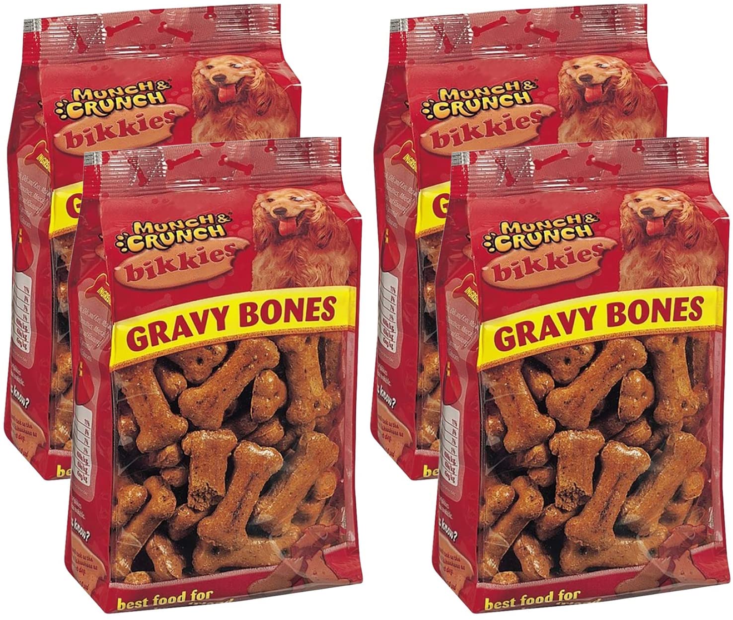 Gravy Bones Bundle Multipack 4 x 350g packs 1400g Shapes Biscuits for