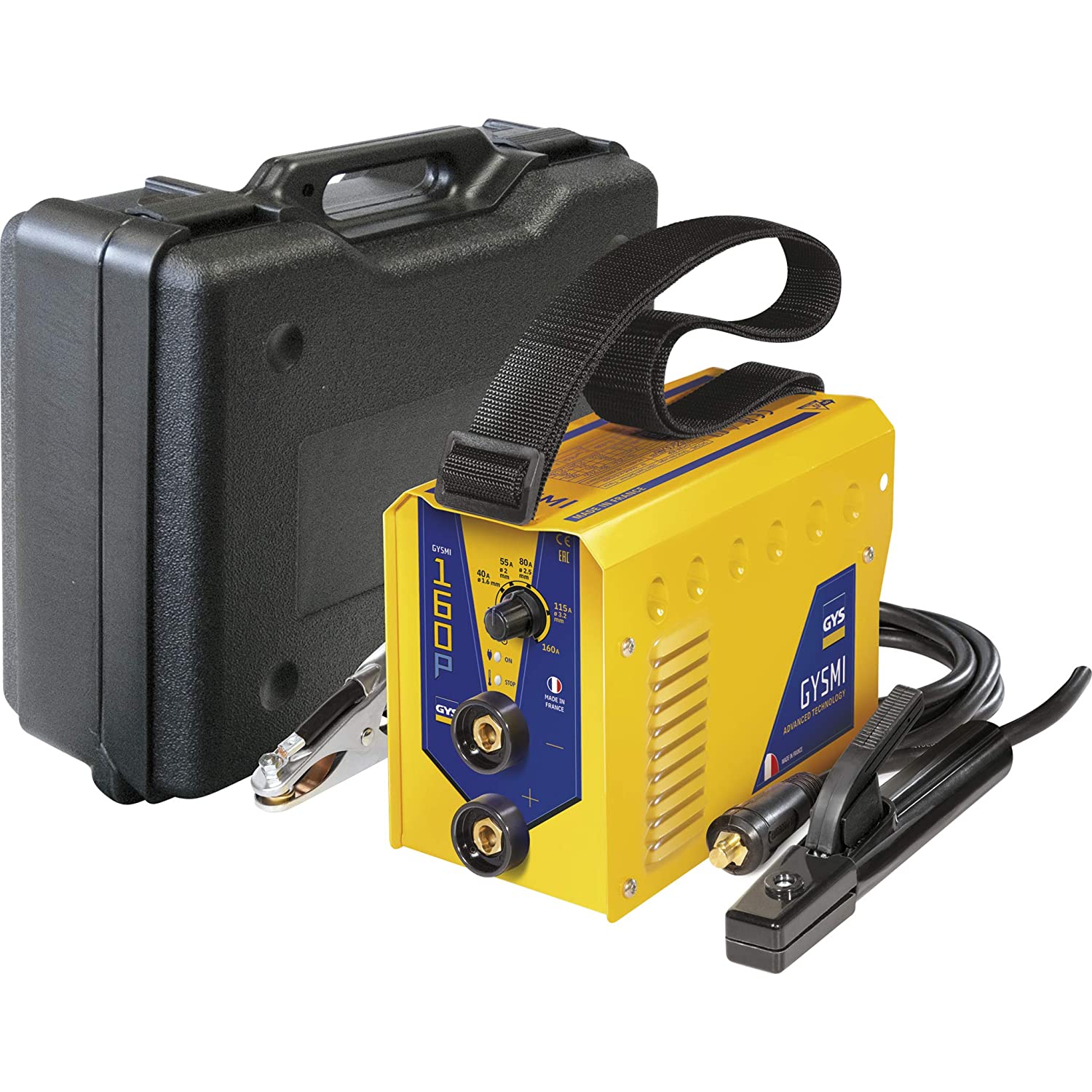 GYS 030077 Gysmi 160P - 160 A MMA/Arc And Stick Welder - UK Plug, 230 V, Yellow