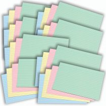 [800 Pack] A6 Revision Cards 6x4 Coloured Record Cards FlashCards Ruled (6"x 4") 152mm x 102mm Blank Flash Cards Index Cards