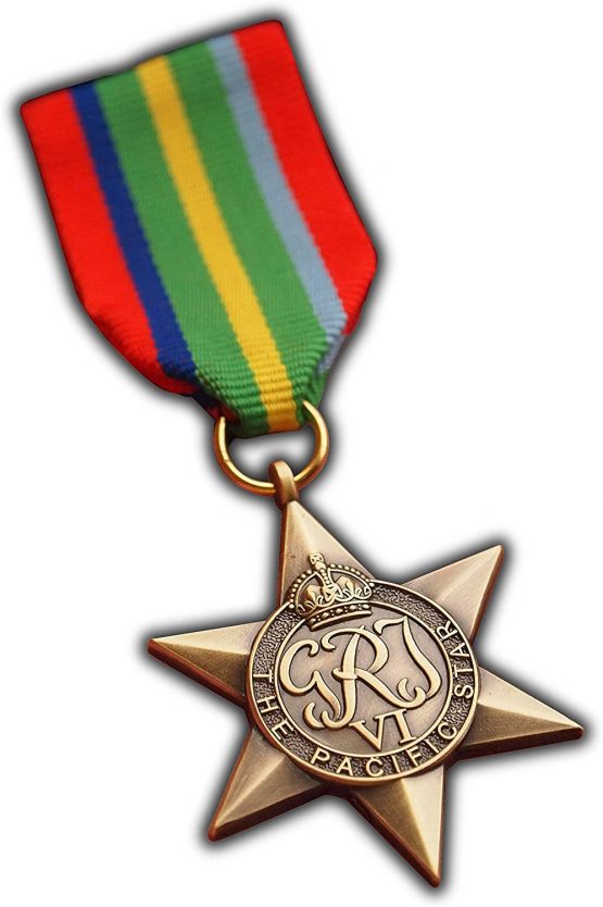 The Pacific Star Military Medal WW2 Commonwealth British Military Award For | Army | Navy | RAF | REPLICA George VI
