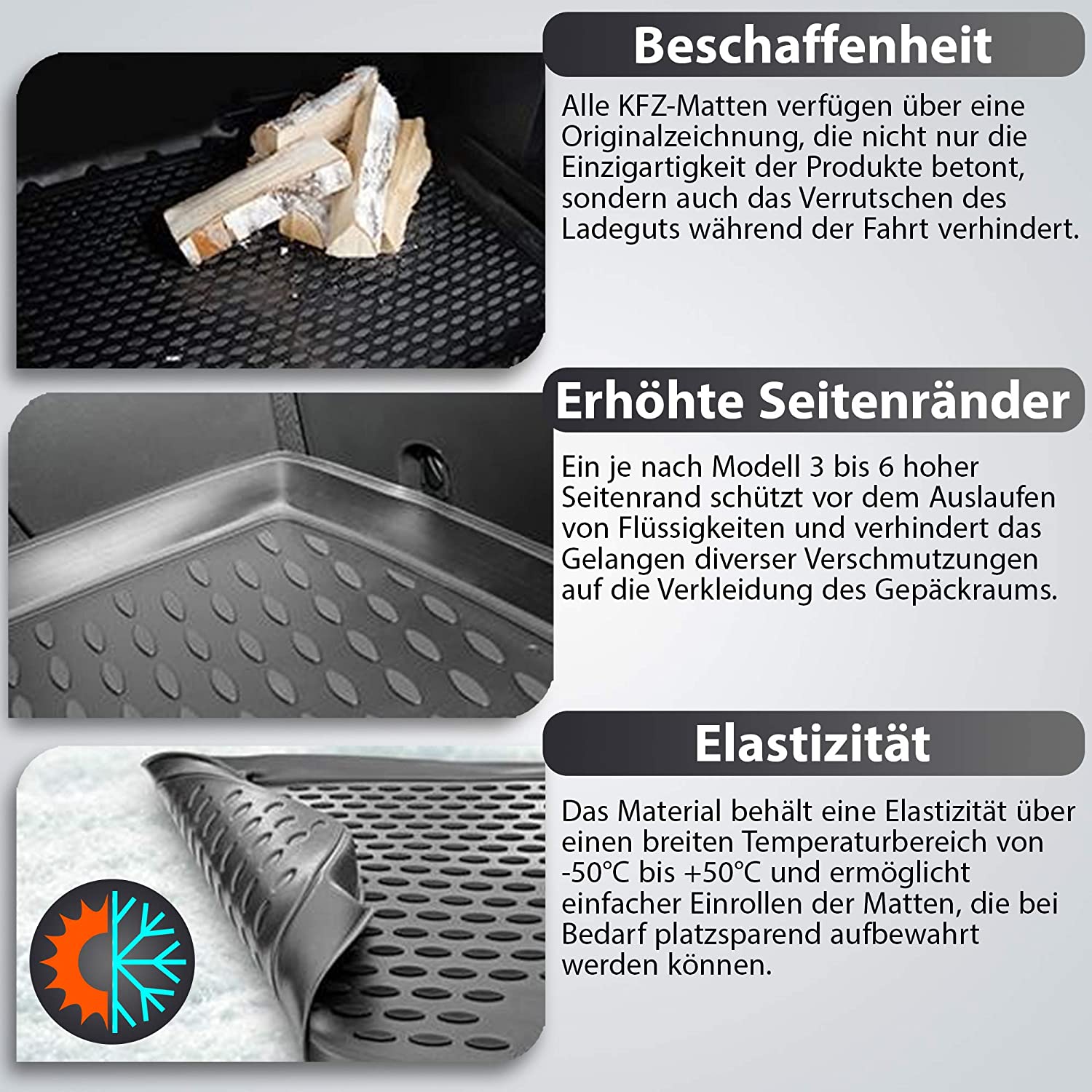 Element Tailored Custom Fit Rubber Boot Liner Protector Mat-RENAULT Dokker passenger 2015- - Image 3