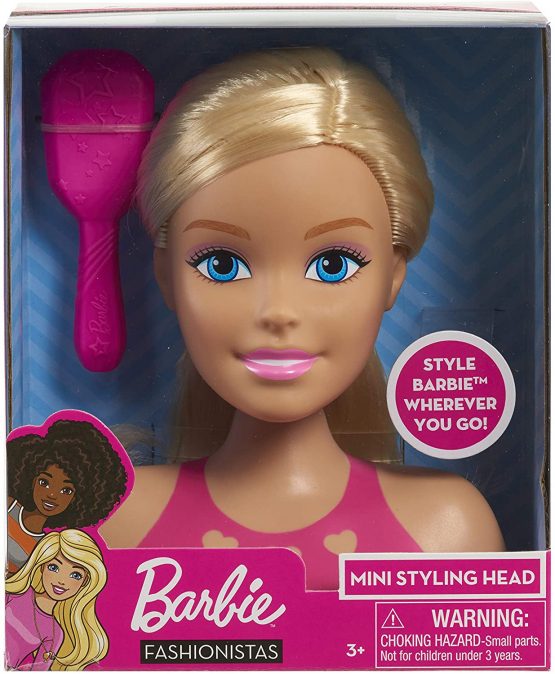 JP Barbie JPL63415 Flair JP Barbie Mini Blonde Styling Head, Multicolour