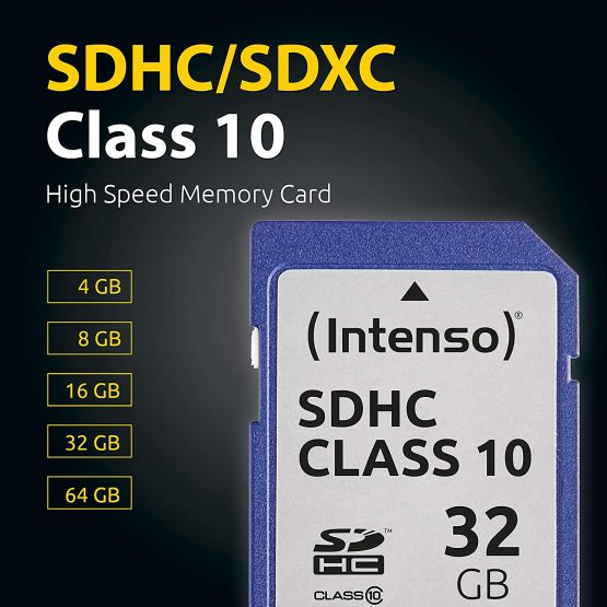 Intenso SDHC Memory Card, Class 10, 32 GB, Blue - Image 3
