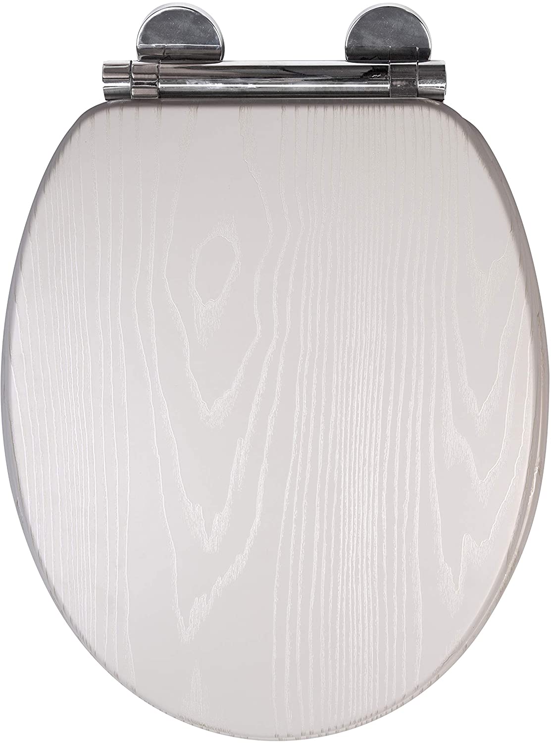 Croydex Maitland Wooden Toilet Seat White Oak