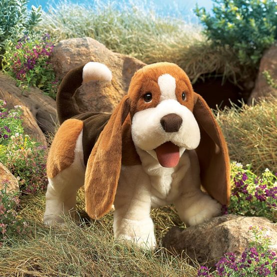 Folkmanis Basset Hound Hand Puppet - Image 3
