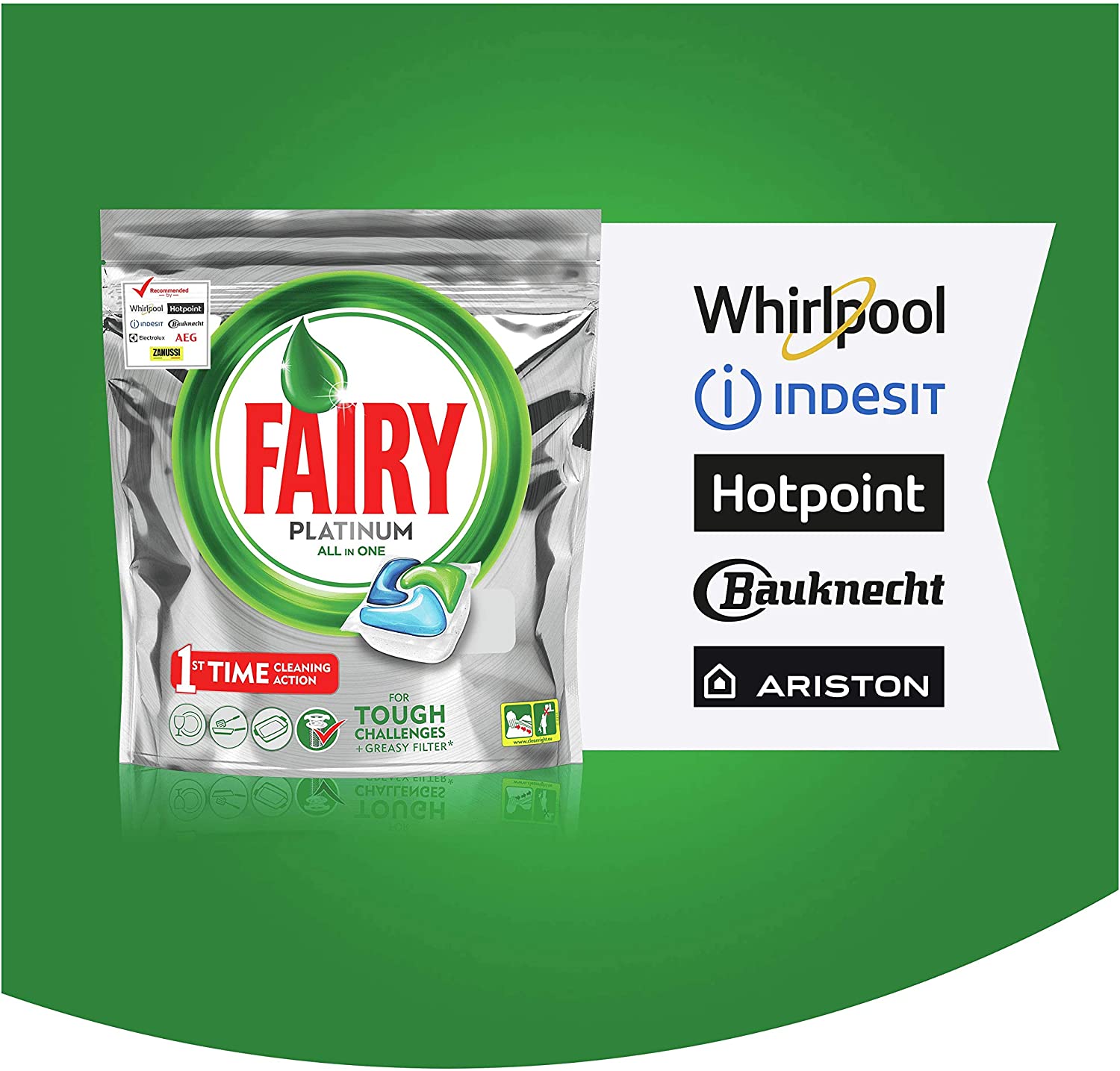 Fairy Platinum All-In-One Dishwasher Tablets Bulk, 120 Tablets, Original, 120 count (Pack of 1) - Image 3