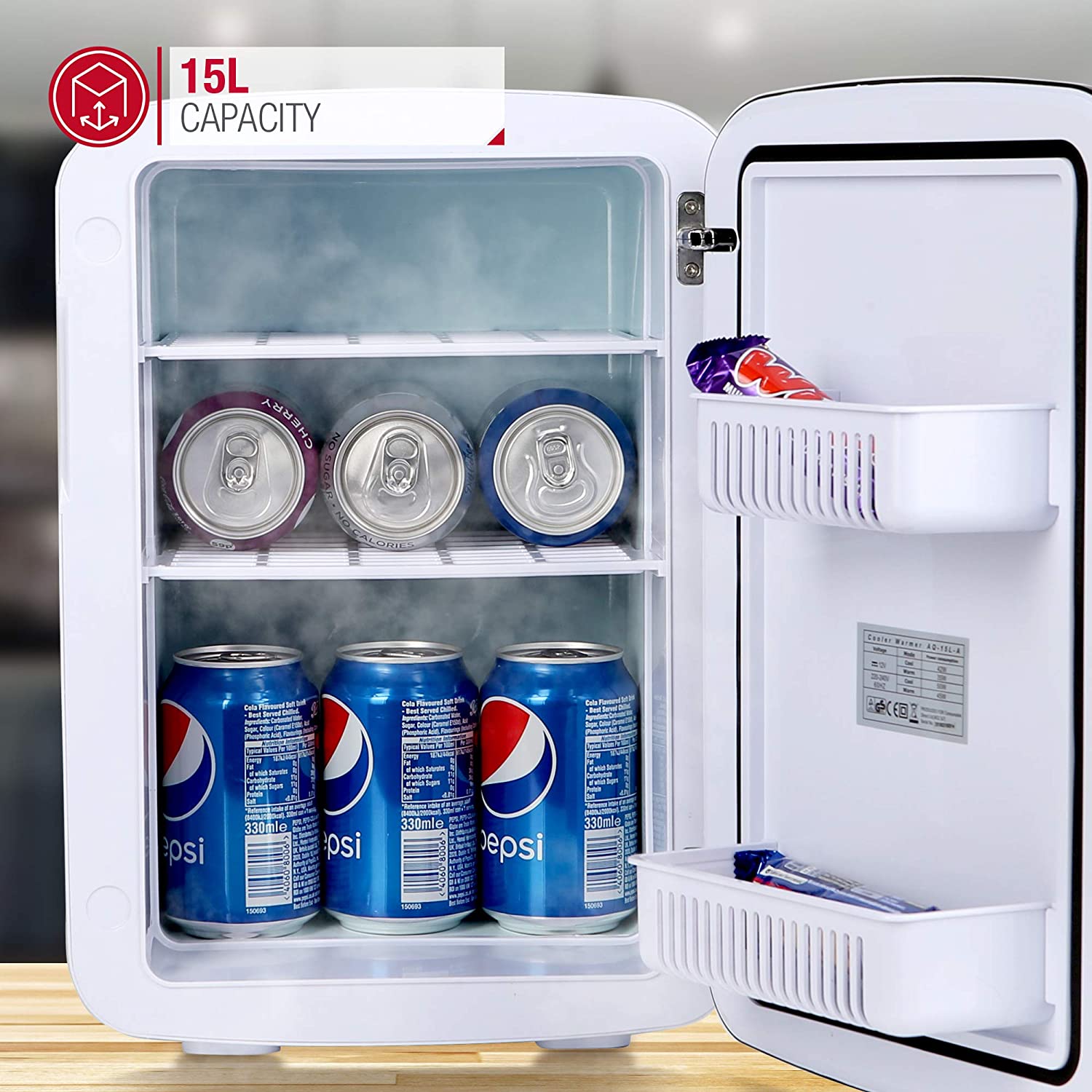 NETTA 15L Mini Fridge | Portable Fridge for Drinks, Snacks, Beers ...
