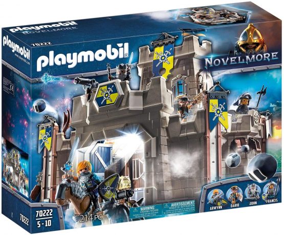 Playmobil 70222 Knights of Novelmore Fortress with Playmobil figures and functions, for Children 5+