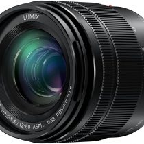 Panasonic H-FS12060E Lumix G Vario 12-60 mm F3.5-5.6 Aspheric Lens (5x Zoom, Power O.I.S, Image Stabiliser, Dust/Splash Protection) Black