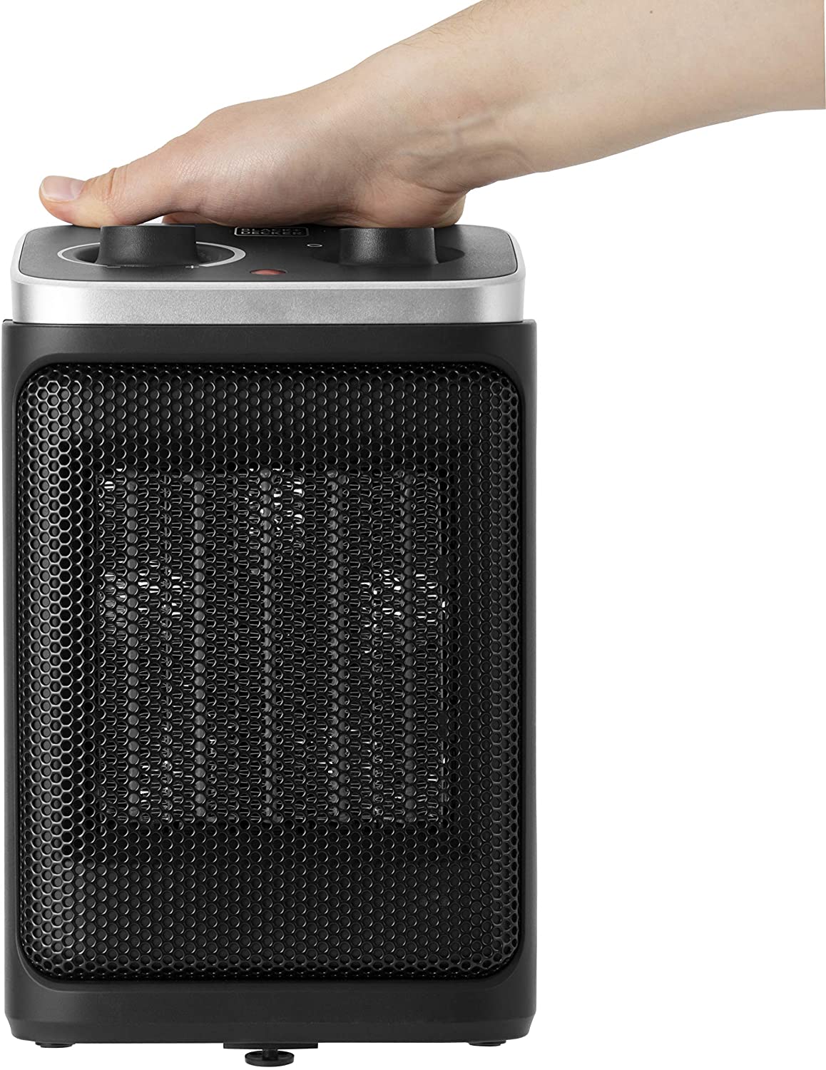 BLACK+DECKER BXSH37003GB Lightweight Portable Ceramic Fan Heater with 2