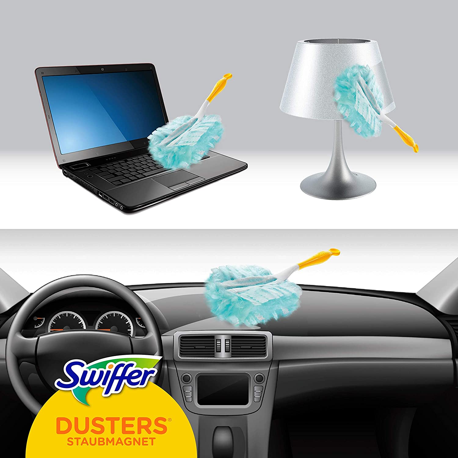 Swiffer Duster Replacement Dust Catcher and Trap Up to 3 Times More Dust and Hair Compared to Traditional Duster, 18 Pieces - Image 2