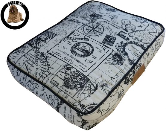 Ellie-Bo 56 x 41 x 10 cms Small Replacement Voyager Dog Bed Cover in Beige - Image 2