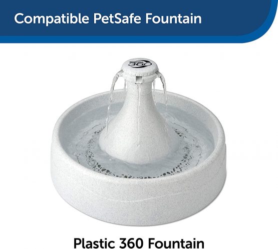 Petsafe Drinkwell 360 Plastic Pet Fountain Replacement Foam Filters, Pack of 2, Filter for Dog and Cat Water Fountains - Image 2