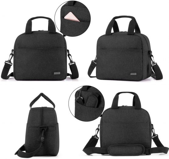 Teamoy Breastmilk Cooler Bag with Ice Pack, Baby Bottle Cooler Bag for 6 Breastmilk Bottles (up to 270ml), Black - Image 3
