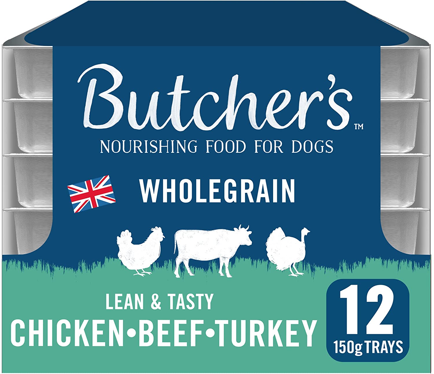 Butcher's Lean and Tasty Wet Dog Food Trays - Meaty Variety (36x150g), Wholegrain Trays, 5.4 kg (Pack of 1) - Image 4