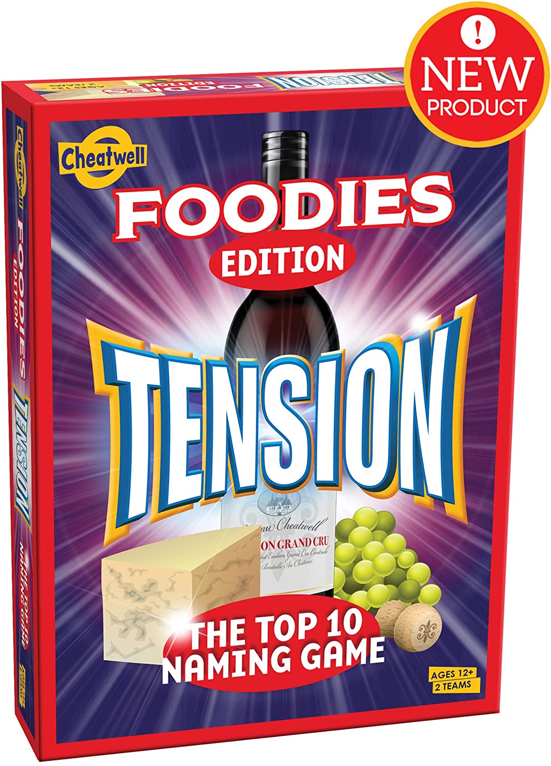 Cheatwell Games Tension Foodies Edition, The Top 10 Naming Game, Party Board Game For Ages 12+