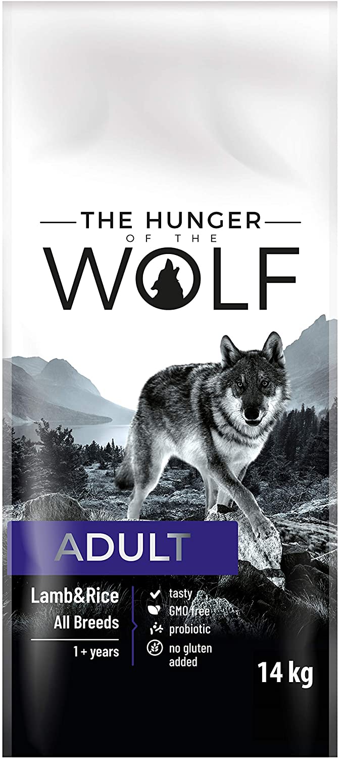 The Hunger of the Wolf Dry Dog Food - for All Breeds Delicate Formula with Lamb and Rice, Adult - 14 kg (Pack of 1) - Image 2