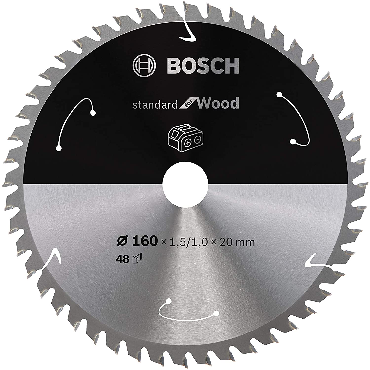 Bosch 1x PRO Wood Circular Saw Blade for Cordless Hand-Held Circular Saws (for Softwood Hardwood, diameter mm - Image 2