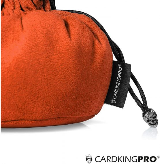 Immense Dice Bags with Pockets - Burnt Orange - Capacity 150+ Dice - Great for Dice Hoarders - by CardKingPro [Patented Design] - Image 2