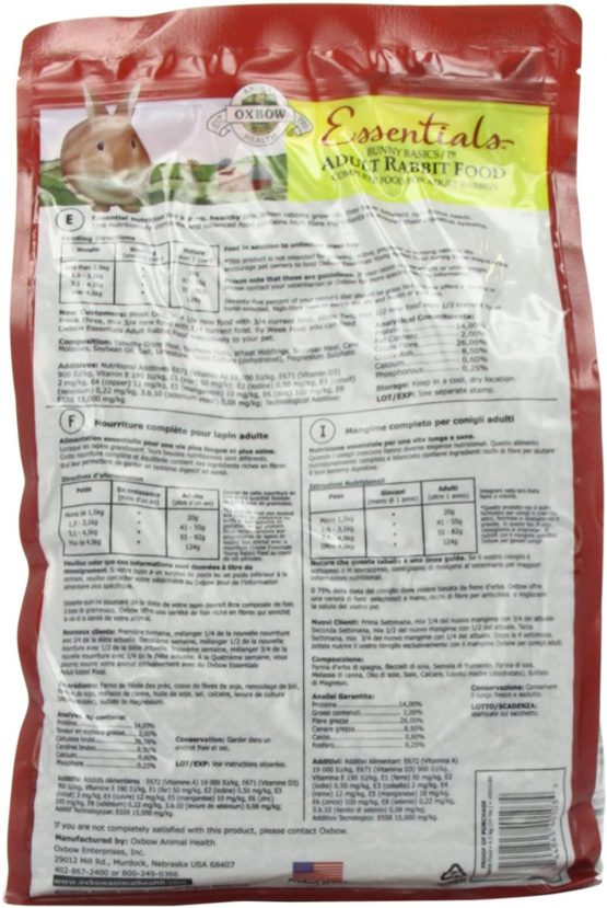 Petlife Oxbow Bunny Basics T Complete Feed for Adult Rabbit, 4.5 Kg - Image 3