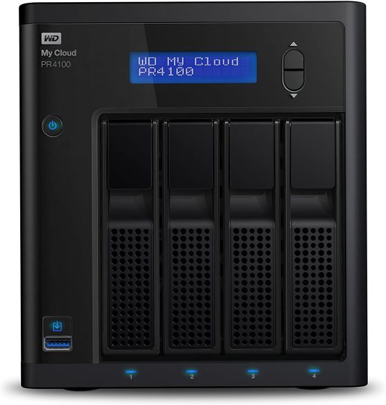 WD 56 TB My Cloud Pro PR4100 Professional Series 4-Bay Network Attached Storage - NAS - WDBNFA0400KBK-EESN