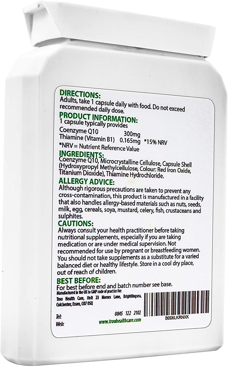 Troo Health CoQ10 Supplement 300mg Plus, 60 Capsules - Image 2
