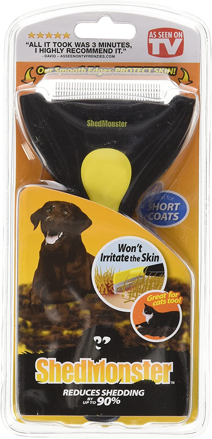 Kerbl Monster Detangling Currycomb Shed, Yellow, 40 Messer - Image 3