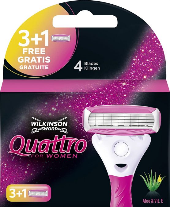 Wilkinson Sword Quattro Razor baldes for Women.