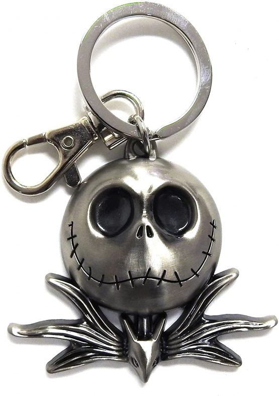 Nightmare Before Christmas Jack Head Pewter Key Ring