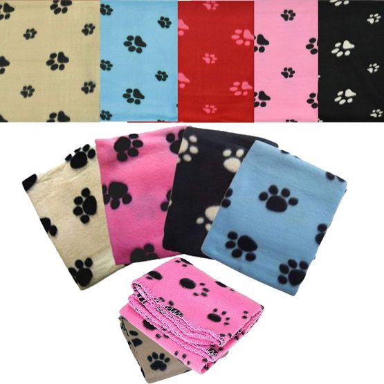 Pet Puppy Cat Kitten Soft Fleece Pet Blanket Dogs & Puppy Blanket & Cat Blankets Pack Of 3 70cm-73cm (70cm x 73cm, Black) - Image 2