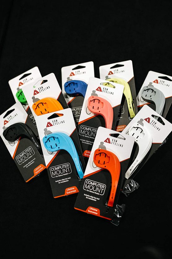 KOM Cycling Wahoo Elemnt Mount Compatible with Multiple Wahoo Computers Including The Wahoo Elemnt Bolt, Elemnt Roam, Elemnt Mini, and Elemnt - Multiple Colors 24g Out Front Mount - Image 3