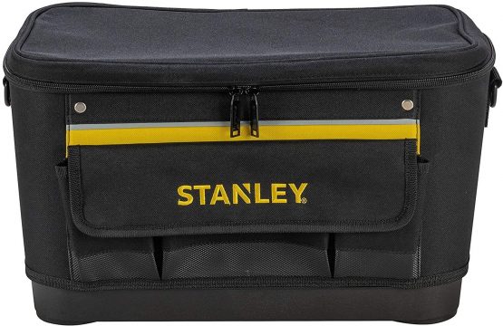 STANLEY 600 Denier Rigid Multi-Purpose Tool Bag, Pocket Storage Organiser for Tools and Small Parts, 16 Inch, 1-96-193