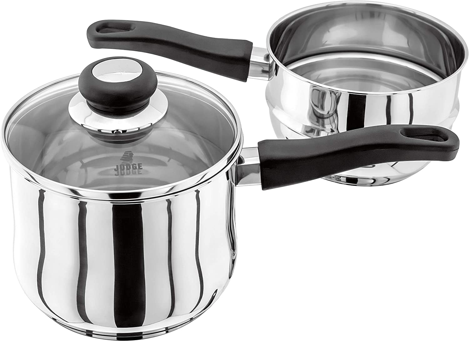 Judge Vista JJ57A Stainless Steel Porringer/Double Boiler/Bain Marie Saucepan and Base, 16cm 1.5L - Image 3