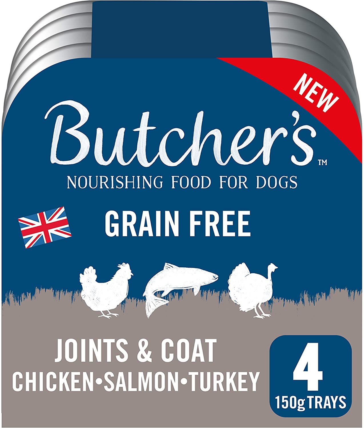 Butcher's Joints & Coat Wet Dog Food Trays Variety Pack, 3.6 kg (24 x 150 g), Joint & Coat, 1 count (Pack of 24) - Image 2