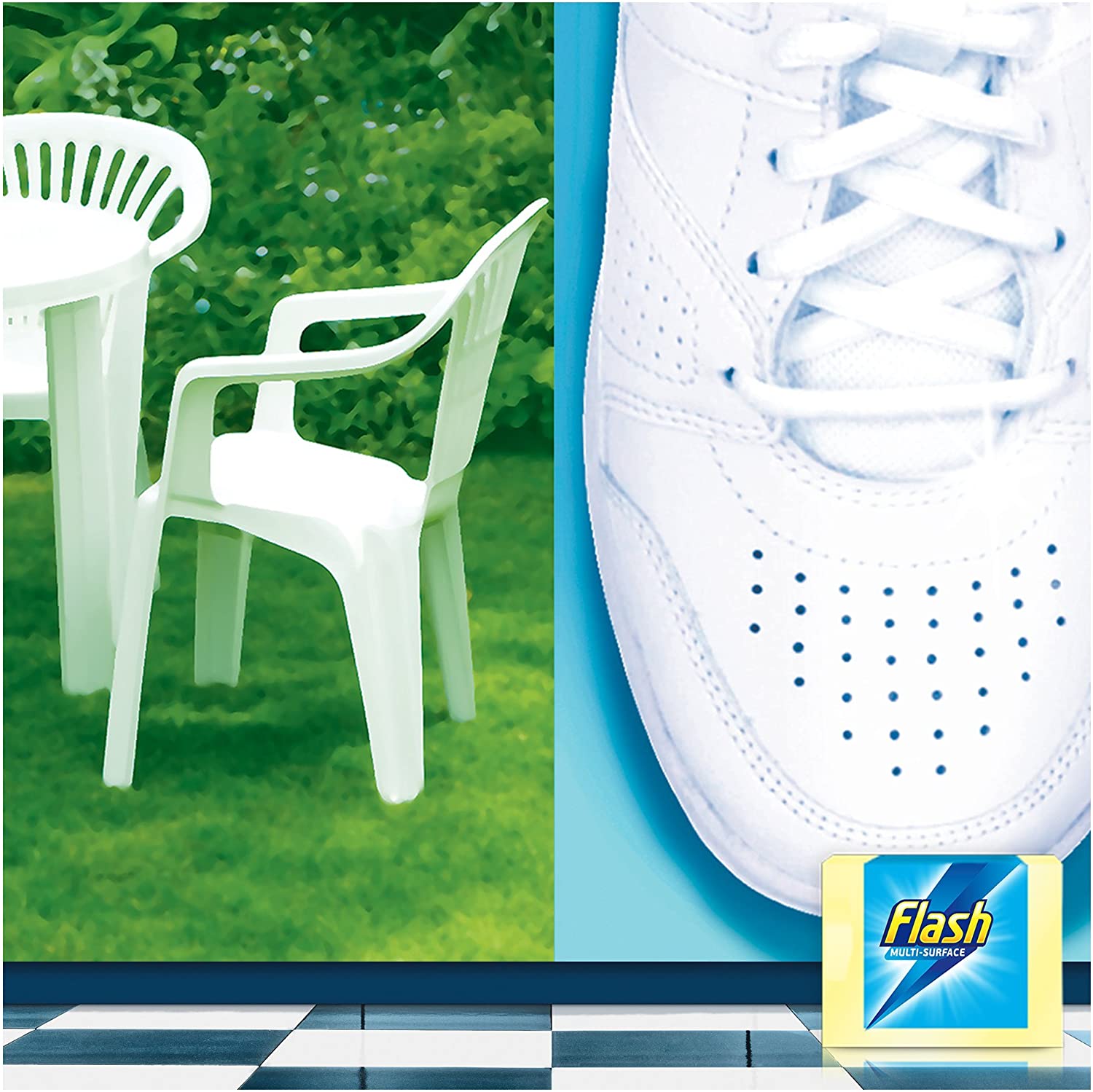 Flash Ultra Power Magic Eraser, Stain Remover, 32 Erasers (16x2), Multi Surface Cleaner, white, 32 Count (Pack of 1) - Image 3