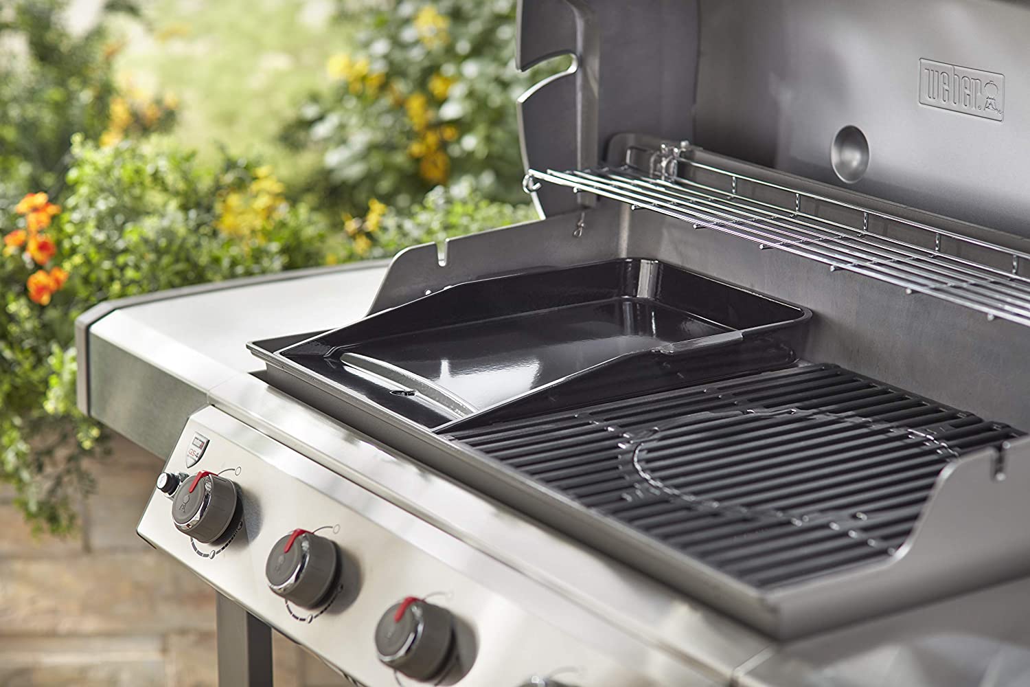 Weber Deluxe Plancha for Genesis II Models (57 x 40cm), Replacement for Grill Grate Porcelain-Enamelled Cast Iron - Image 4