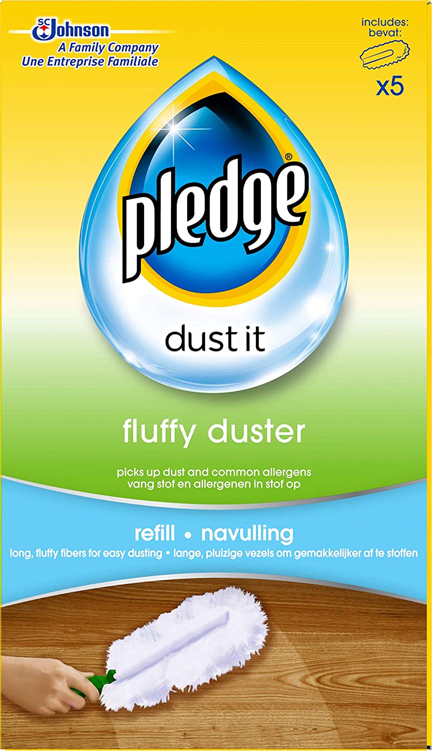 pledge Duster Refills - Pick Up Dust, Dirt and Lint with a Few Effortless Swipes, Pack of 4x5 refills, Green, 5 Count (Pack of 4) - Image 2