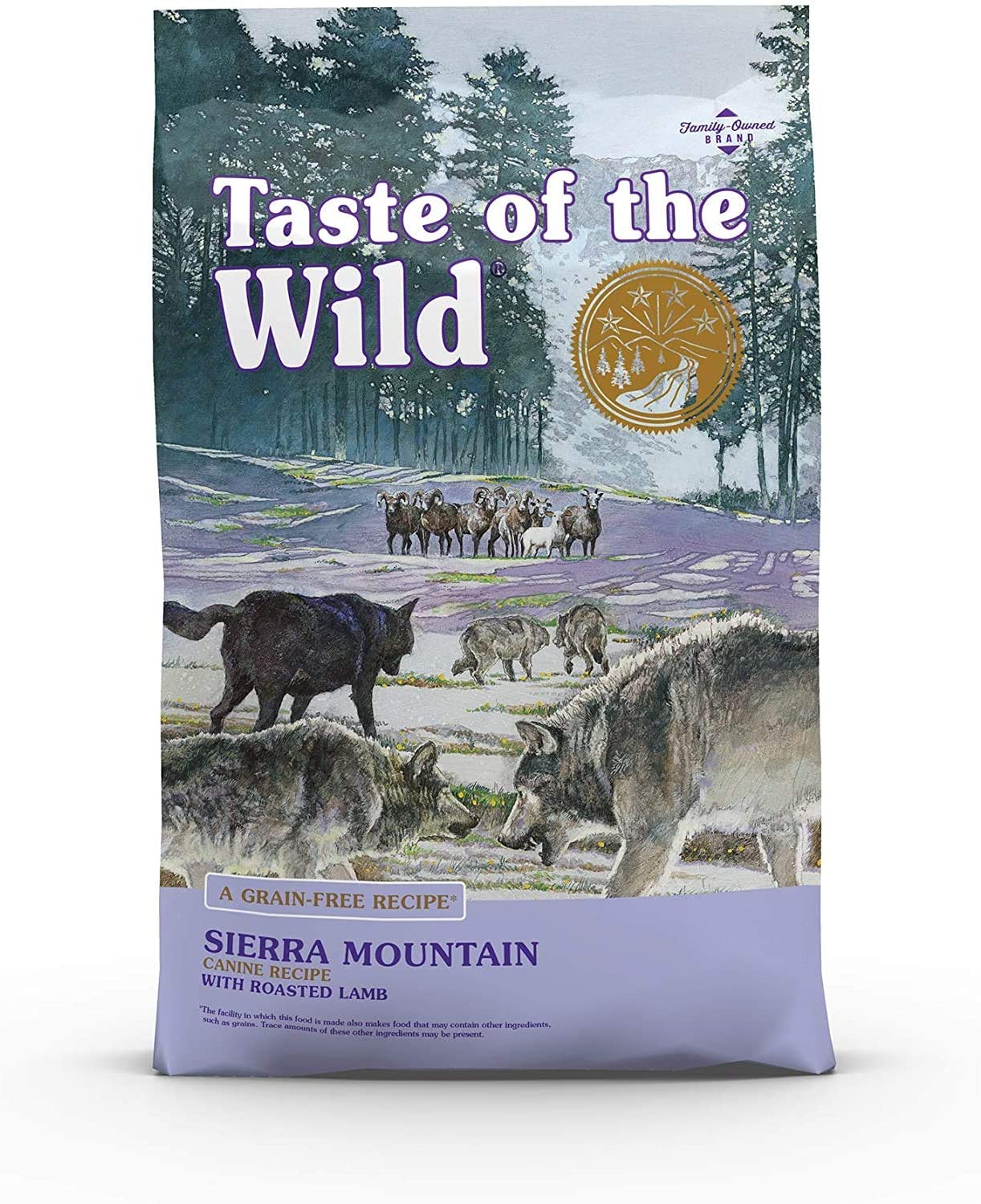 Taste of the Wild Sierra Mountain Grain-Free Dry Dog Food, 12.2 kg (Pack of 1), Roasted Lamb