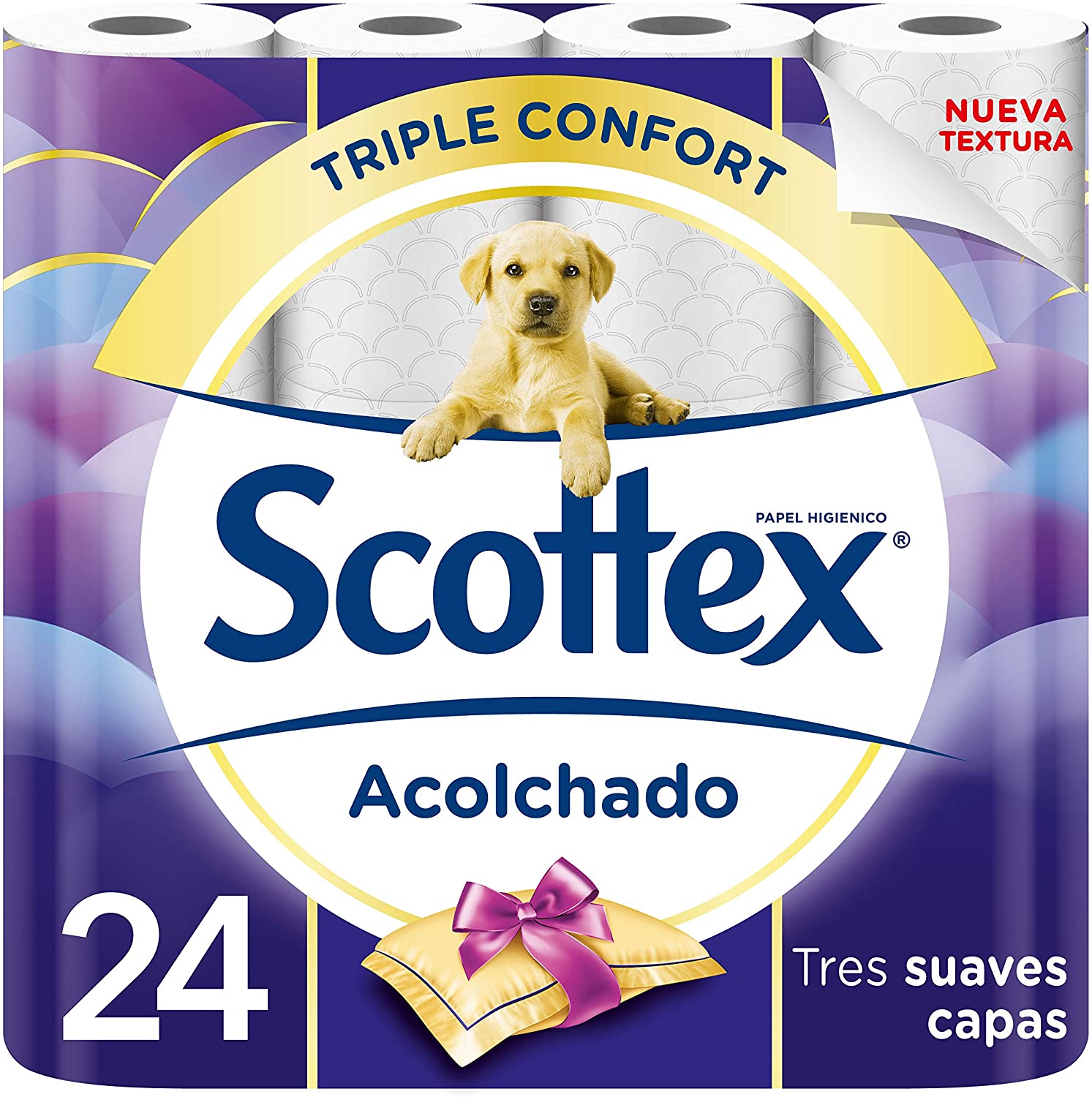 Scottex quilted P24 - toilet paper, 24 rolls, White, 24 count (Pack of 1)