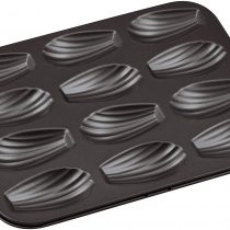Gobel 395 x 200 mm Non-Stick 12-Hole Madeleine Tin, Brown