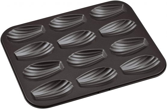 Gobel 395 x 200 mm Non-Stick 12-Hole Madeleine Tin, Brown