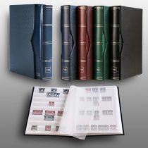 Prophila stockbook 60 white sides padded with slipcase blue
